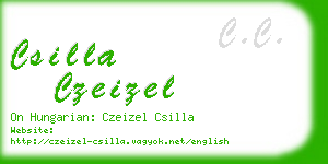 csilla czeizel business card